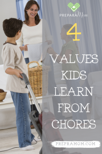 kids doing chores according to their family chore system