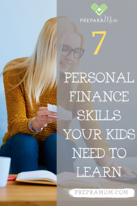 7 personal finance life skills Pinterest image