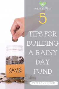 Pin image for 5 Simple Ways to Build up Your Rainy Day Fund